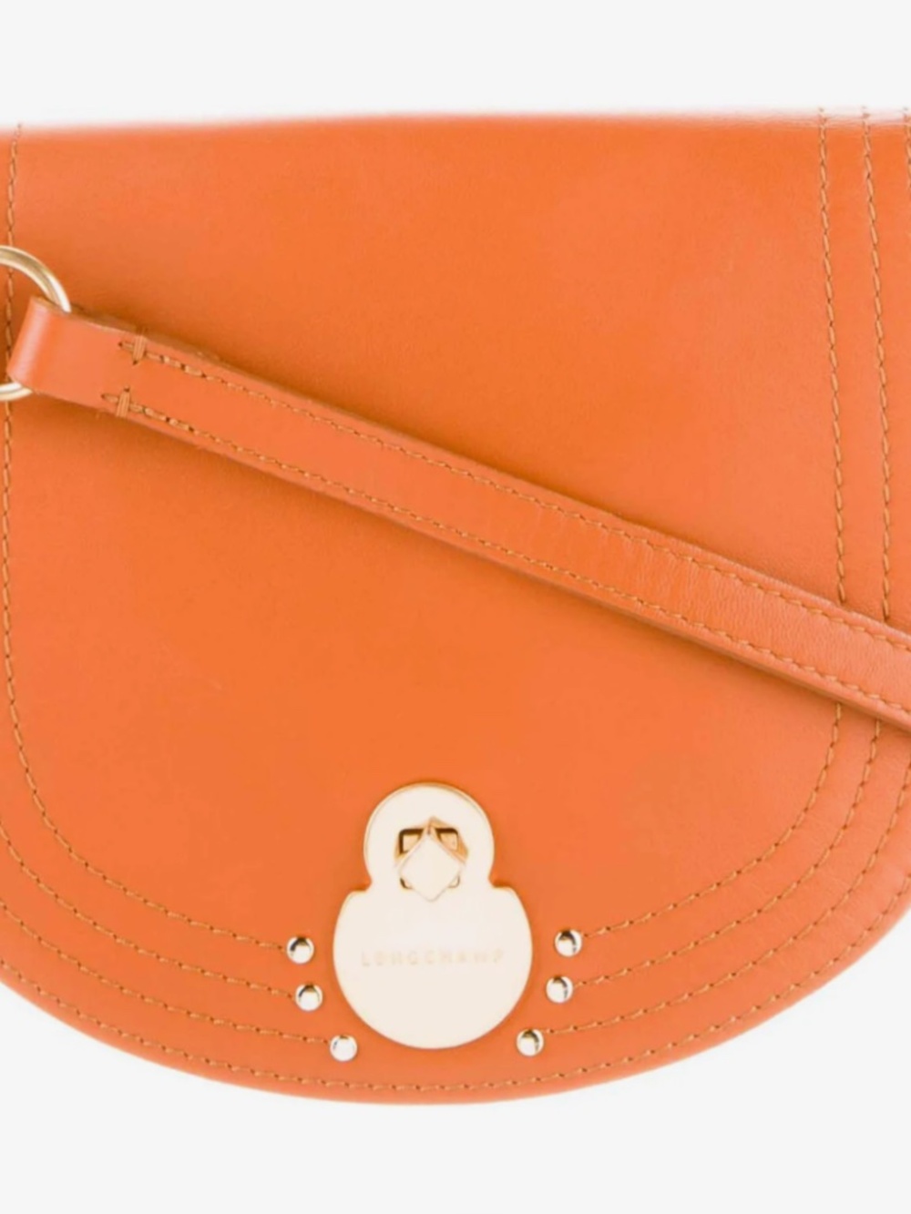 Longchamp orange leather Cavalcade crossbody - Picture 15 of 15